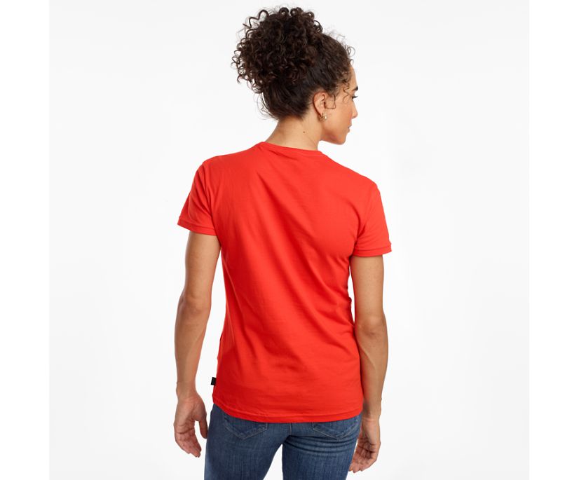 Saucony Rested Short Sleeve Women's Shirts Red | Canada 288WNBY